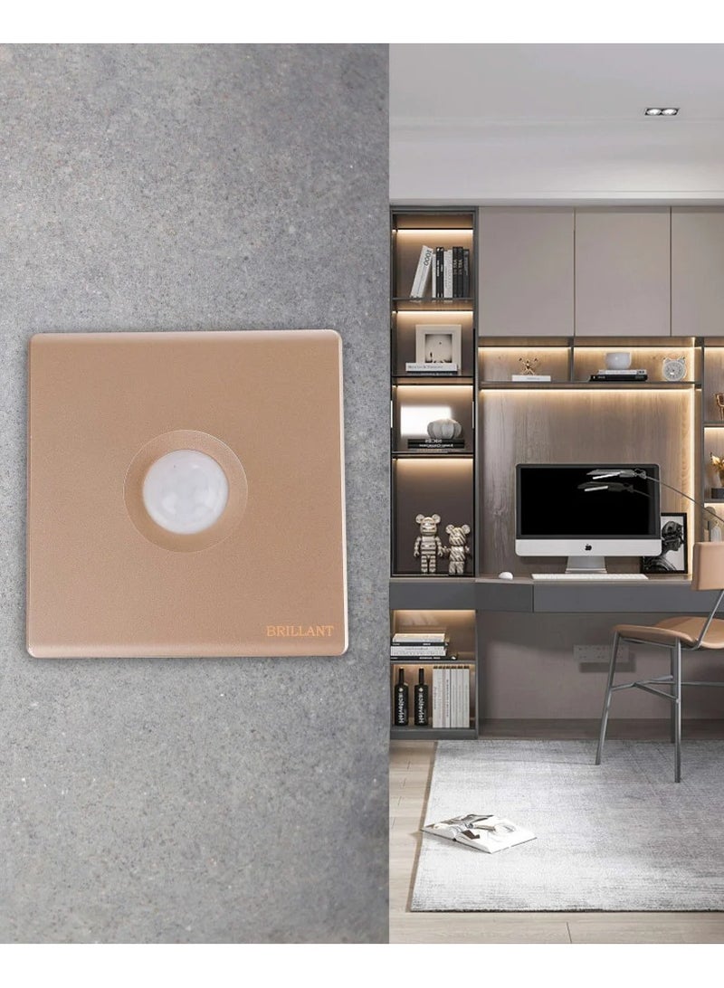 BRILLANT 3Pcs Motion And Light Sensor Electric Switch Gold Brilliant - Image 2