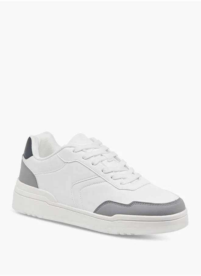 LBL by Shoexpress Men's Panelled Sneakers with Lace-Up Closure