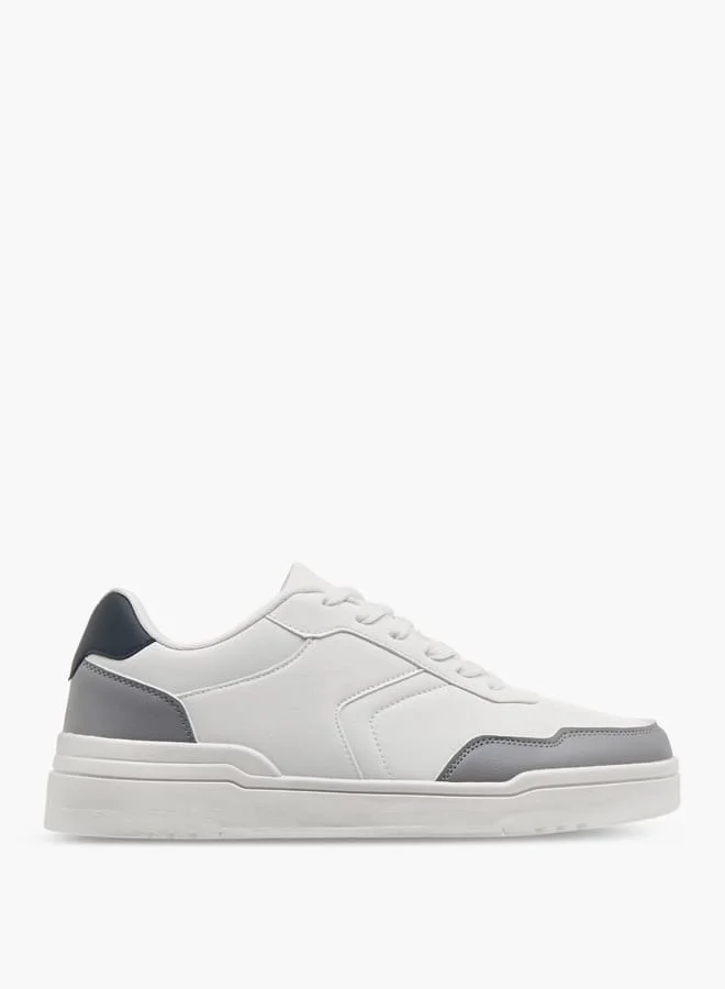 LBL by Shoexpress Men's Panelled Sneakers with Lace-Up Closure
