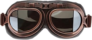 MUXSAM 1PC Motorcycle Goggles Steampunk Vintage Earhart Goggles Pilot Outdoor Sand Goggles for Half Helmet Cruiser - Image 1