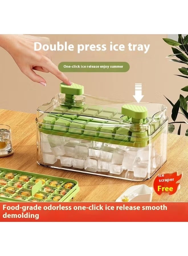 Kawkab Three layers with 84 compartments for large capacity. The unique ice cube tray design allows for quick ice making. Equipped with 84 storage compartments with lids, suitable for long-term storage and use. (Green) - Image 2
