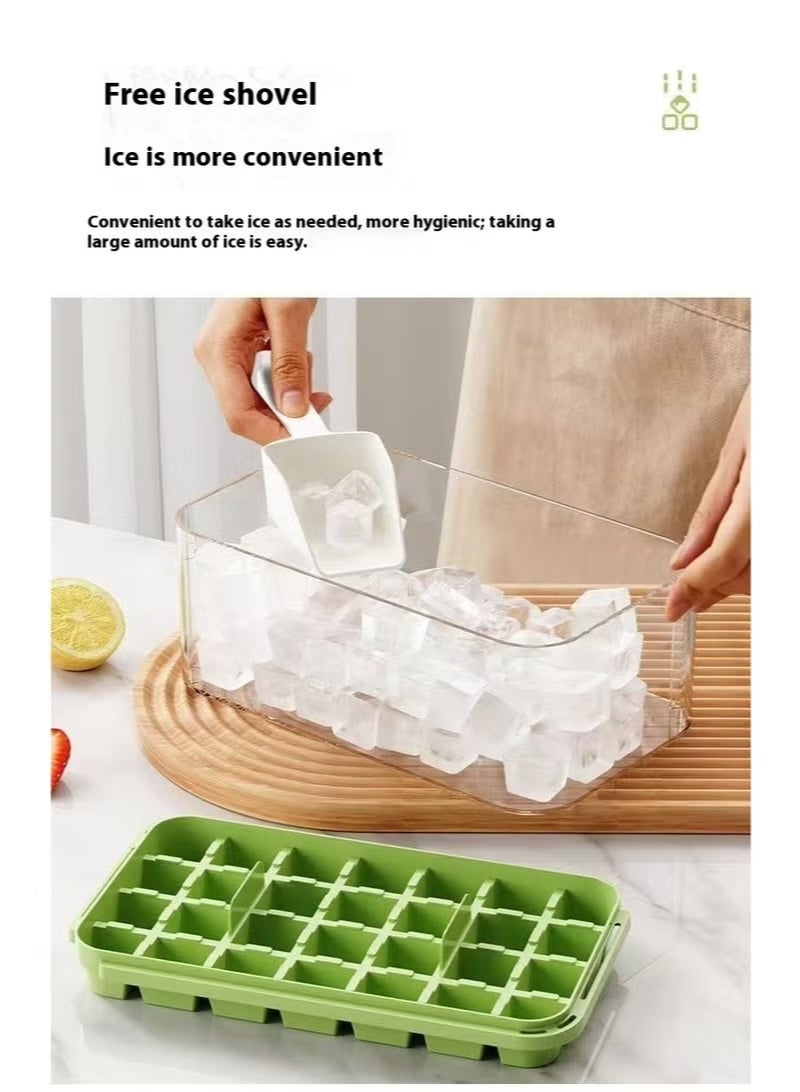 Kawkab Three layers with 84 compartments for large capacity. The unique ice cube tray design allows for quick ice making. Equipped with 84 storage compartments with lids, suitable for long-term storage and use. (Green) - Image 4
