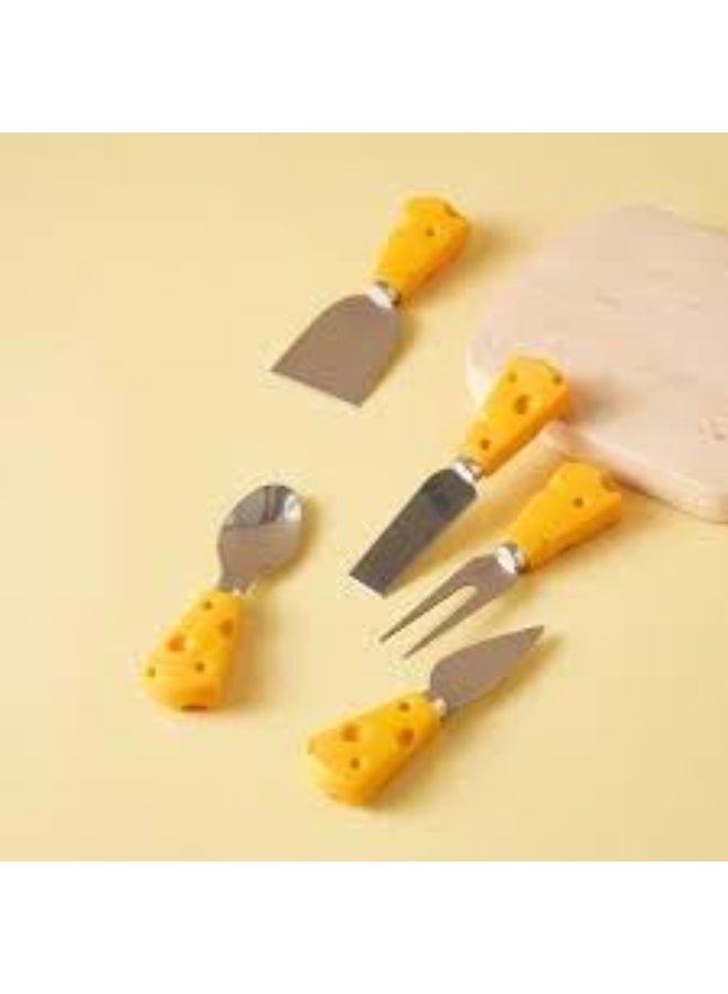 4-piece cheese, butter, and bakeware serving and cutting set with an elegant and modern design, high-quality material, and a luxurious touch to the table - Image 1