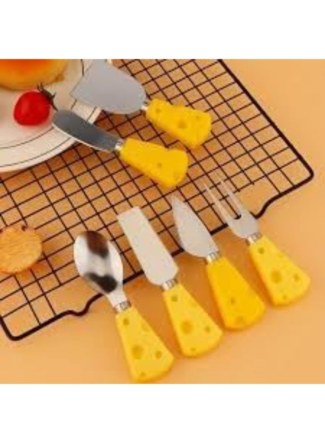 4-piece cheese, butter, and bakeware serving and cutting set with an elegant and modern design, high-quality material, and a luxurious touch to the table - Image 4
