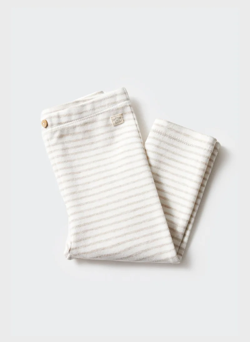 MANGO Kids Striped Leggings