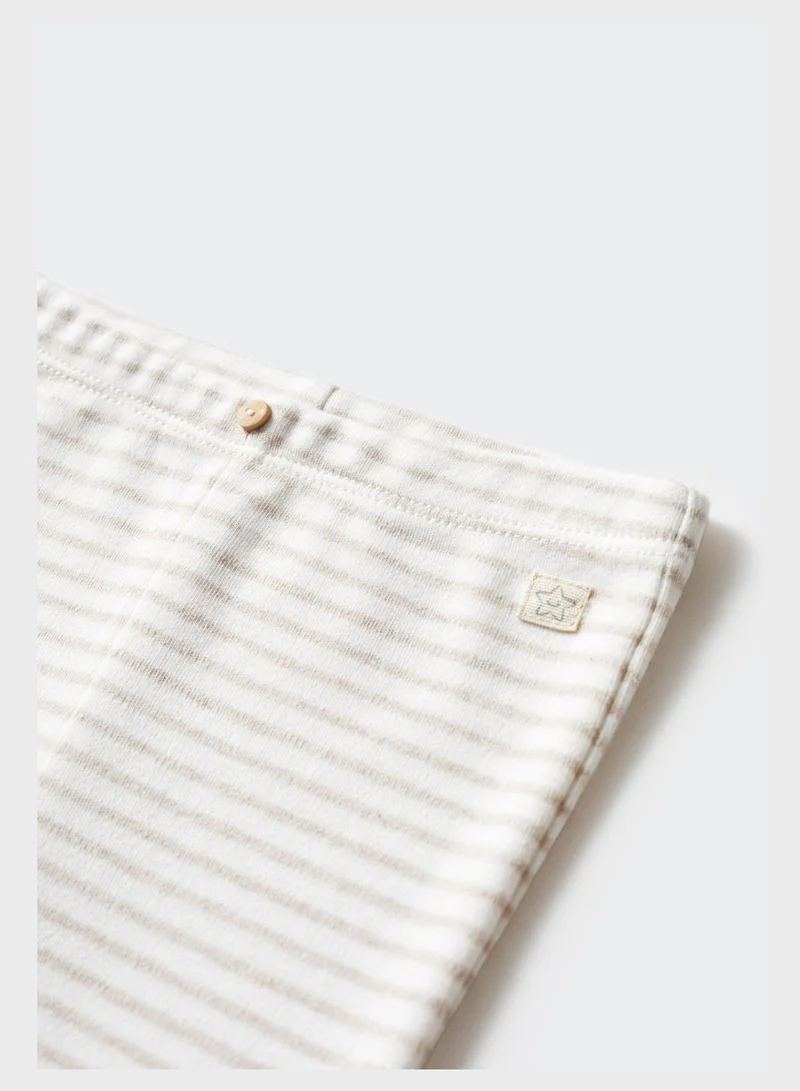 MANGO Kids Striped Leggings