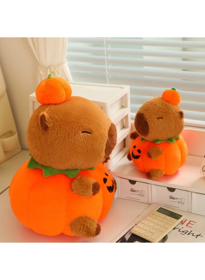 Loquat Sleeping Pumpkin Capybara Doll  Funny Kapibala Bed Pillow For Friends Birthday Gift Doll-Specifications:Qcs Pumpkin Turns Into Capibala-Color:60cm - Image 2