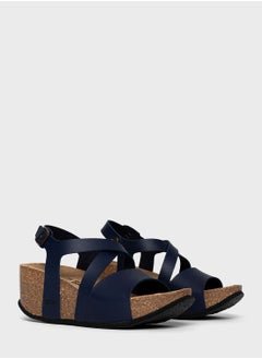BAYTON Malaga Strappy Mid Heel Wedges  - Image 5