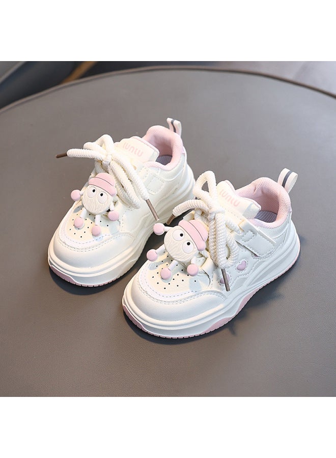 Children's Casual Shoes, Girls' Korean-style Sports Sneakers,  Spring And Autumn New Soft-soled Shoes For Little Girls And Boys, White Shoes