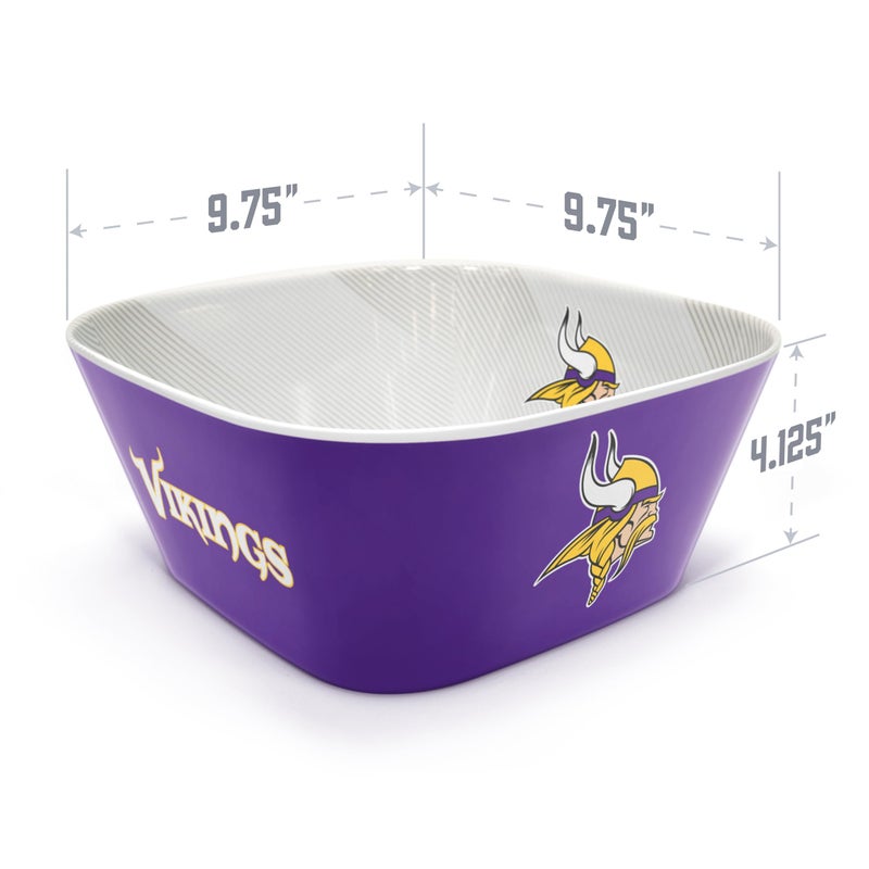 YouTheFan NFL Minnesota Vikings Large Party Bowl - Image 4