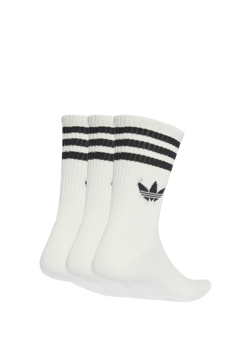 adidas Originals جوارب أديداس 3S كرو  S 3P بيضاء أصلية - Image 2