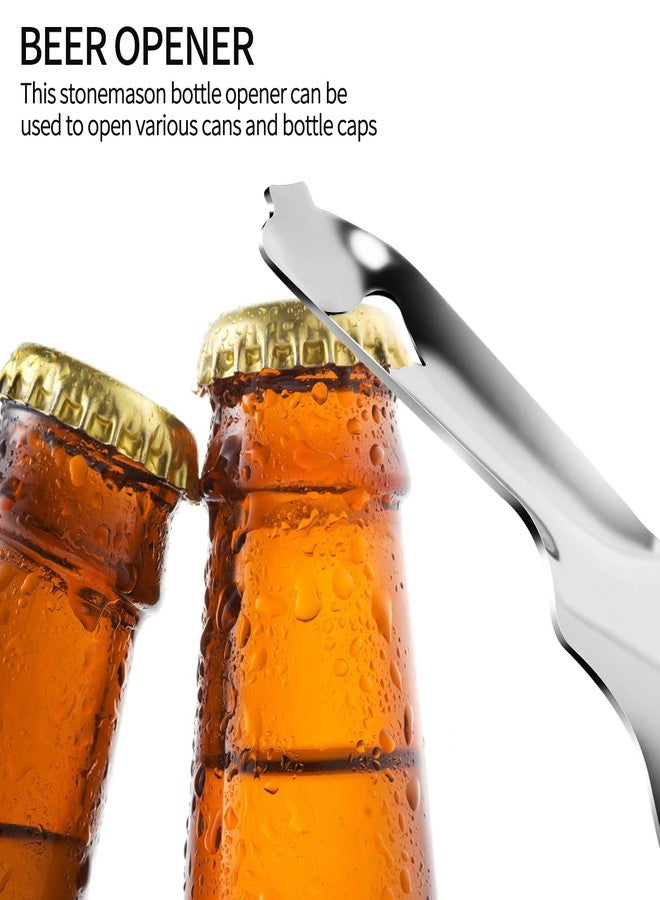 Quadafy 2 Pack Stainless Steel Multifunctional Mason Jar Opener, Easy Twist Manual Handheld Tool, for Sealed Canning Lids, Easy Twist Manual Handheld Top Remover - Image 5