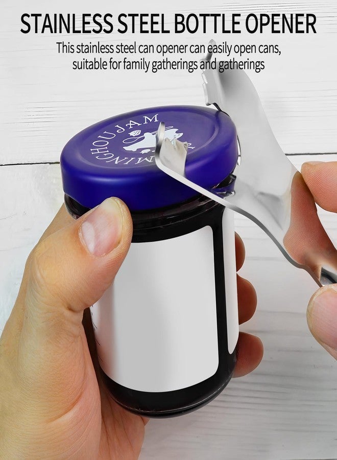 Quadafy 2 Pack Stainless Steel Multifunctional Mason Jar Opener, Easy Twist Manual Handheld Tool, for Sealed Canning Lids, Easy Twist Manual Handheld Top Remover - Image 4