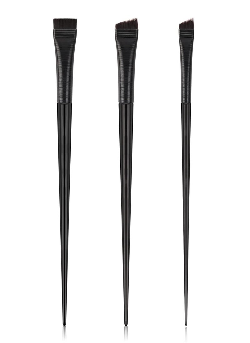 SUNSAR Fine Angled Eyeliner Brush, Ultra thin Precision Eyeliner Brushes Fine Point Angled Eyebrow Concealer Brush Set of 3, Makeup Brush Tool Gel Eyeliner Brush for Precision Eye Liner Brows  - Image 1