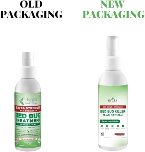 Hygea Natural Extra Strength Bed Bug & Mite Natural Travel Spray - TSA Approved Size - Child & Pet Friendly - Stain & Odor Free - for Hotel, Suitcase, Backpack, Shoes - 66% Stronger Formula(2pk, 3 oz) - Image 2