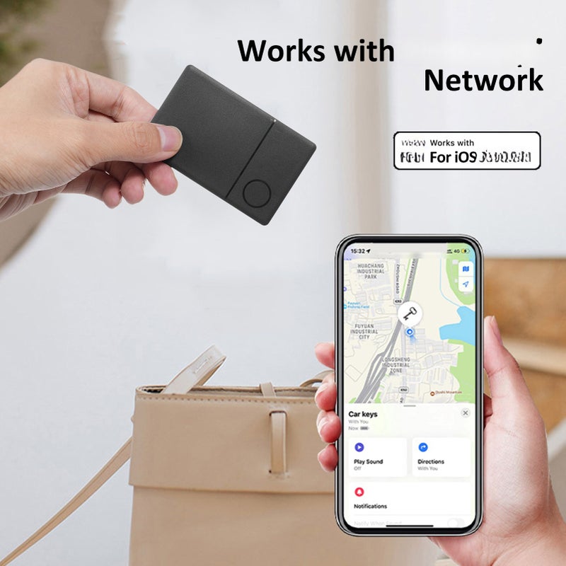 أداة iCard01 الفائقة السمينة من نوع بطاقة لمنع الضياع - دفتر متابعة الحيوانات الأليفة، متتبع الأمتعة، مُعثر المفاتيح، متتبعetooth الذكي الذي يتم رفقه بتطبيق "Find My" (للأجهزة التي تعمل بنظام iOS فقط)، مُعثر للعناصر مثل الأكياس والجوالات والمفاتيح، علامة منع الضياع الذكية، مُعثر البطاقات الذكي - Image 5