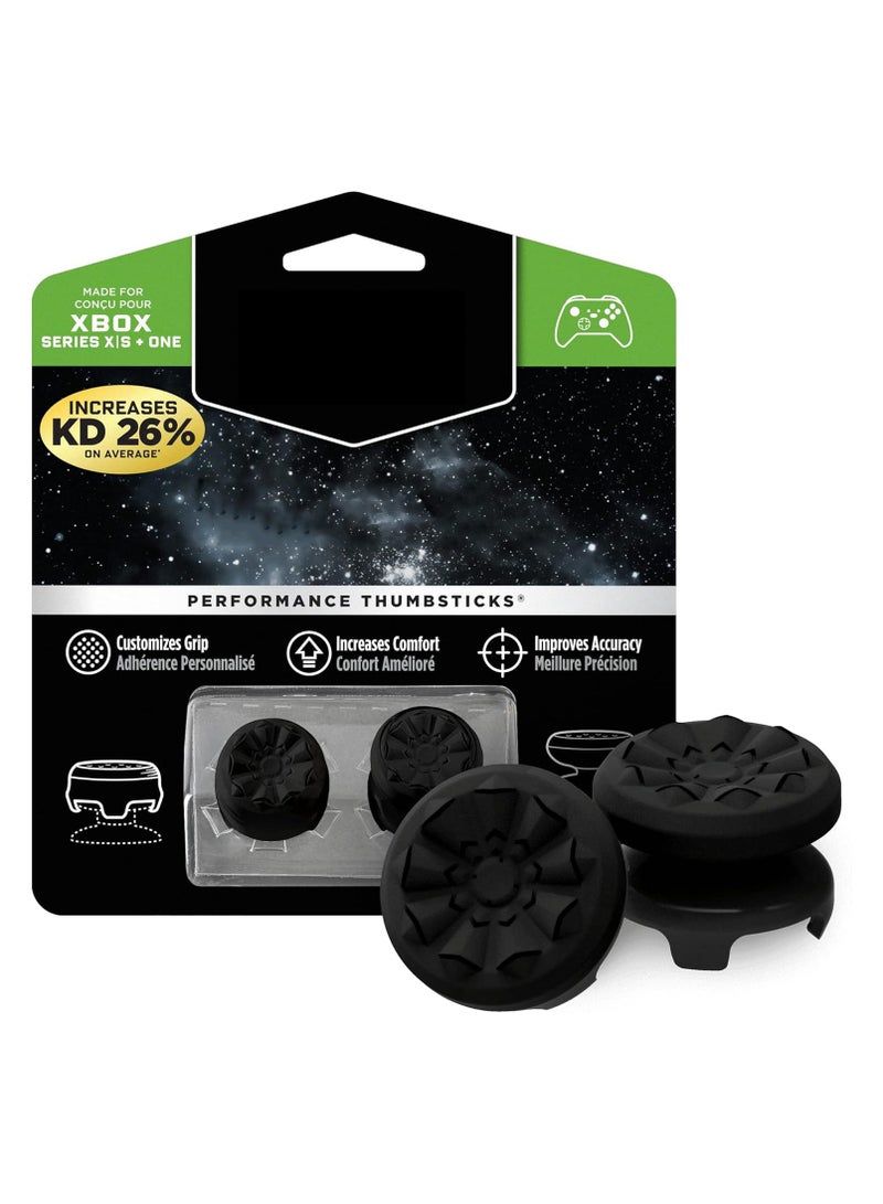 Controller Joystick for Xbox One and Xbox Series X Controller | 2 Performance Thumbsticks | 1 High-Rise, 1 Mid-Rise | Black - Image 1