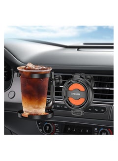 Generic AIR VENT CLIP CAR CUP RACK Folding storage  Anti Slip and Shock absorption  - Image 2