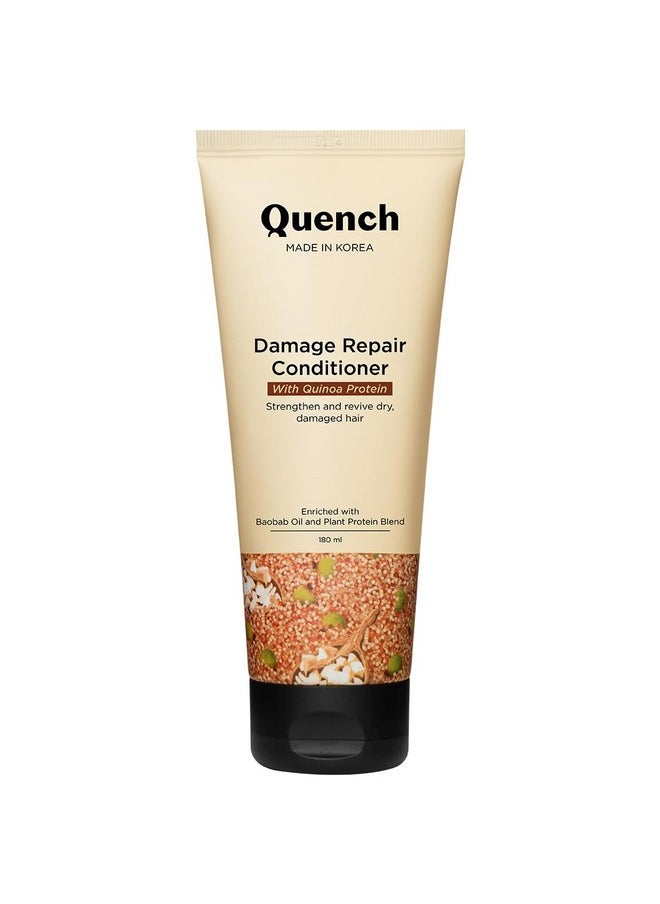 Quench Damage Repair Conditioner With Quinoa Protein & Ceramides For Dry & Damaged Hair | Deeply Conditions & Makes Hair Silky, Smooth | Prevents Split Ends | Made In Korea (180Ml) - pzsku/Z8CC2ACCE6C5308B7A93CZ/45/_/1733729993/27cf5e9c-2d23-4b83-a986-b5833e07e7c0