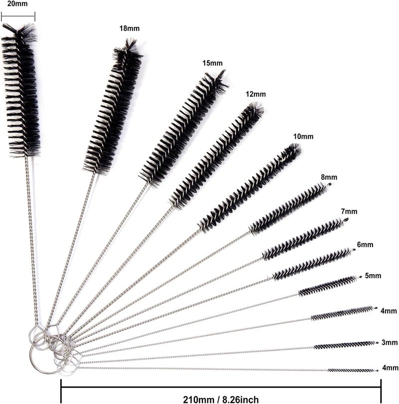 FINEASY 13pcs Pipe Cleaners for Cleaning Brush,78 Inches Aquarium Sink Unblocker Radiator Brush and 12pcs Bottle Straw Cleaning Brush,for Daily Cleaning,Sink Drain,Refrigerator Drain Hole - Image 2