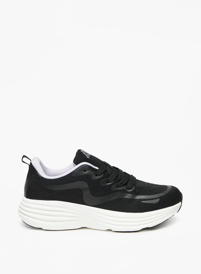Kappa Women's Mesh Detail Walking Shoes with Lace-Up Closure