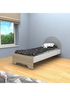 DANUBE HOME Lur 90X200 Kids Bed Sturdy Modern Design Wooden Single Bed Frame Furniture Quiet And Comfortable Beds -White & Sonoma Oak/Grey  - Image 3