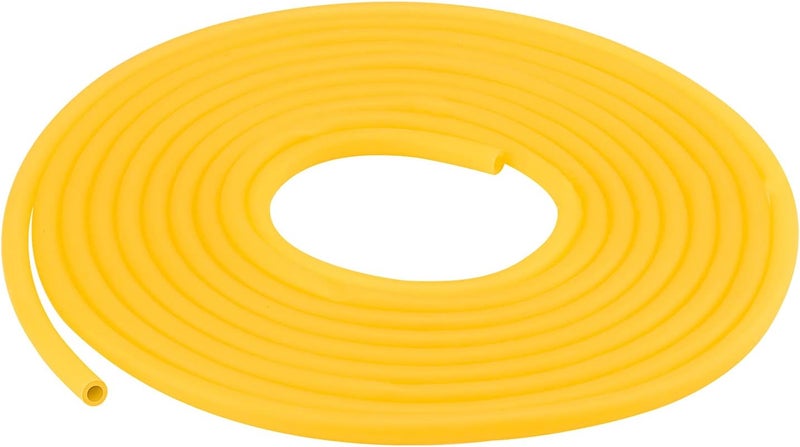 Labasics Rubber Tubing, Pure Latex Amber Tube, 3/8 inch (9 mm) OD 1/4 inch (6 mm) ID, Highly Elastic and Strong, 16 Feet - Image 1