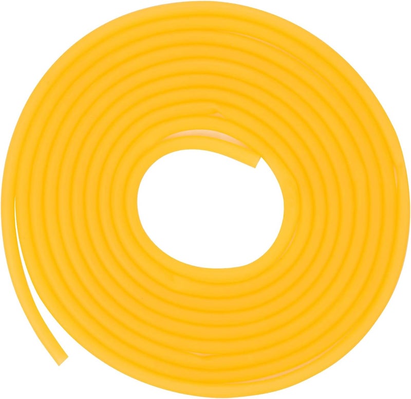 Labasics Rubber Tubing, Pure Latex Amber Tube, 3/8 inch (9 mm) OD 1/4 inch (6 mm) ID, Highly Elastic and Strong, 16 Feet - Image 2