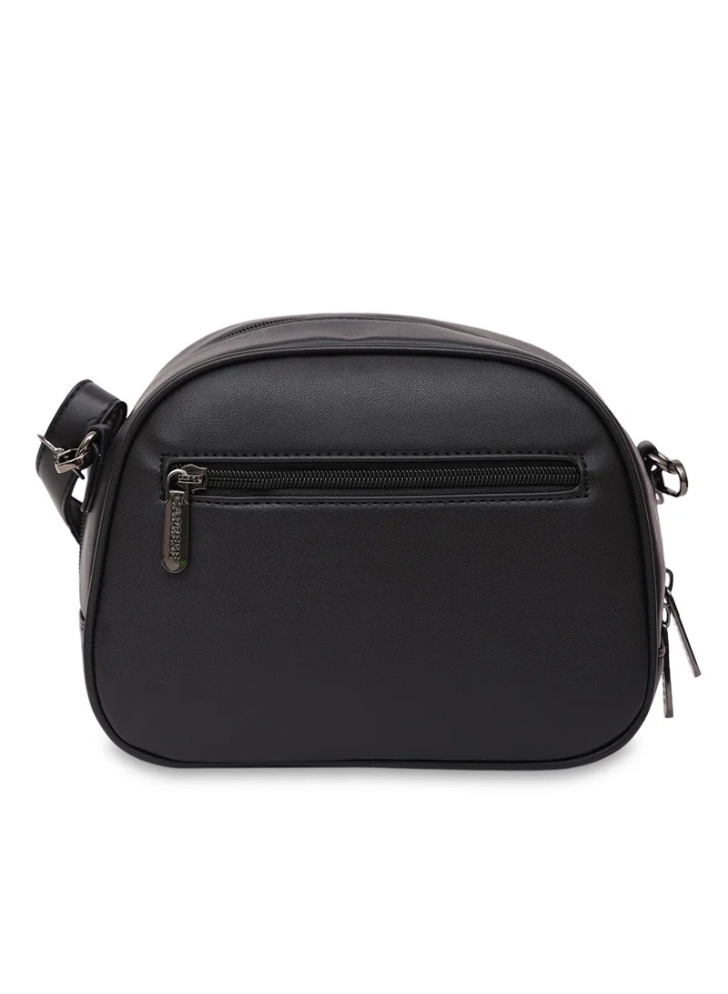 CAPRESE Caprese Cabo Croco Black Faux Leather Small Sling Bag