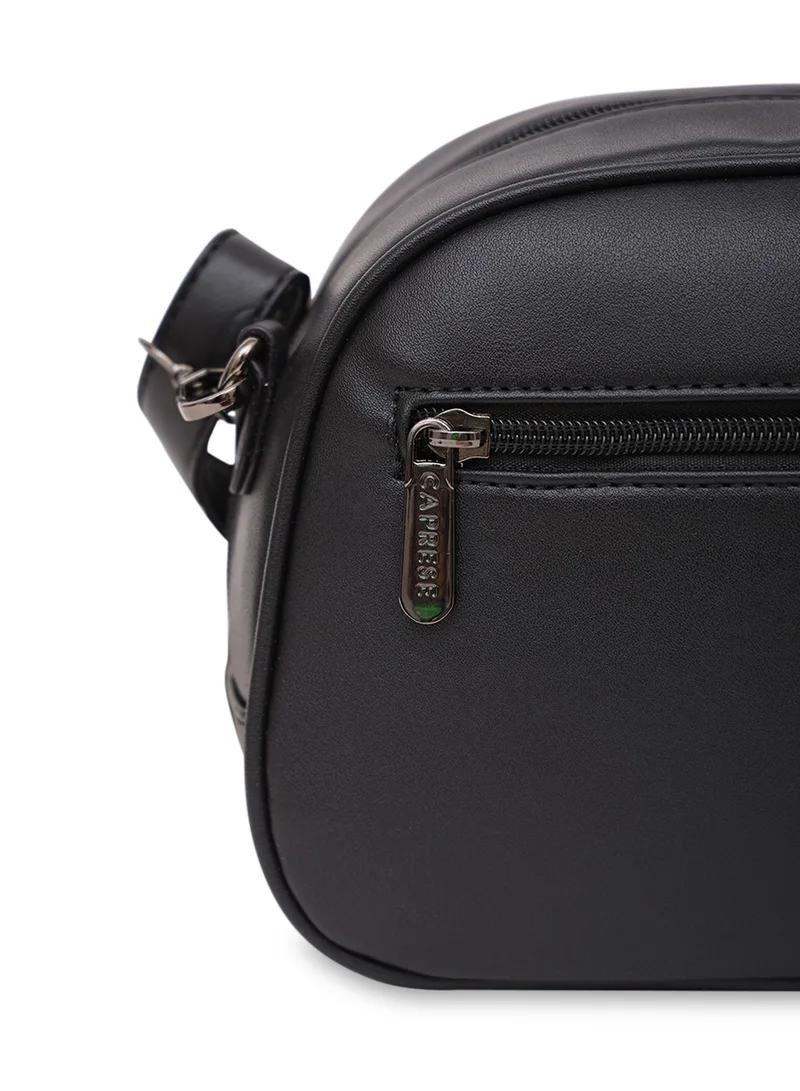 CAPRESE Caprese Cabo Croco Black Faux Leather Small Sling Bag
