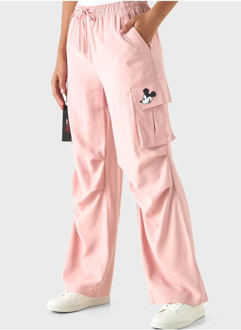 SP Characters Wide Leg Pocket Detail Pants