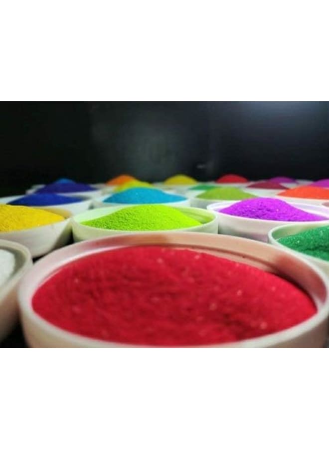 Craftsman Rangoli Colour Glitter Rangoli Colors. Real Rangoli Colours kit (NO Rangoli Decoration.Diwali Gift.(10 Shades). 65 GM Color Per Pouch Indian Gift Items.  - Image 5