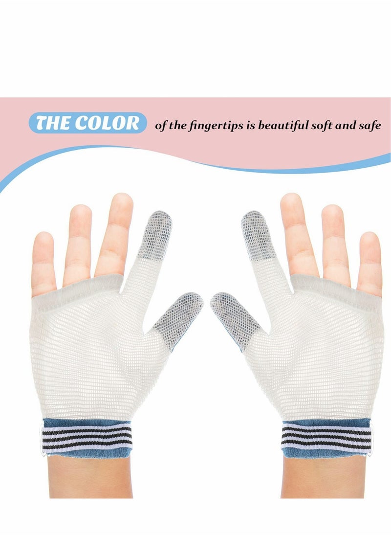 Generic - Thumb Sucking Prevention Finger Guard for Kids, Soft Breathable Mesh Glove with Wrist Band, 2 Pack Toddler Thumb Protector - Image 1