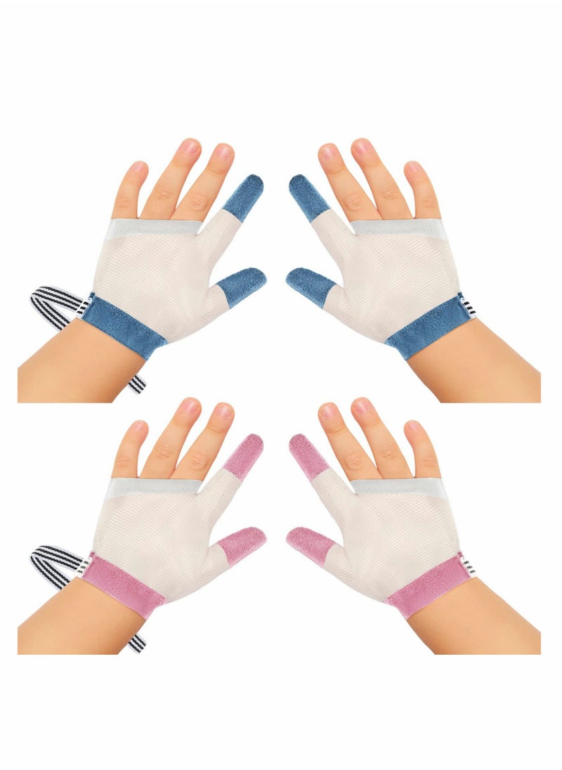 Generic - Thumb Sucking Prevention Finger Guard for Kids, Soft Breathable Mesh Glove with Wrist Band, 2 Pack Toddler Thumb Protector - Image 1