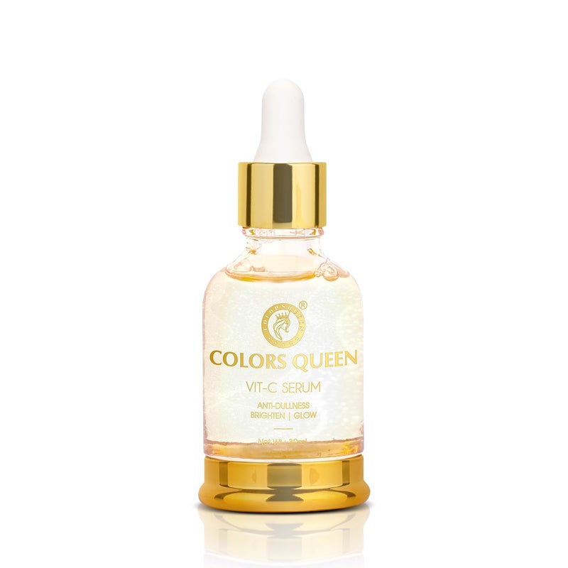 COLORS QUEEN Colors Queen Vitamin C Face Serum 30 ml LightWeight Non Greasy Niacinamide Face Serum Anti Dullness Brightening Face Serum for Glowing Skin Suitable for All Skin Types - Image 1