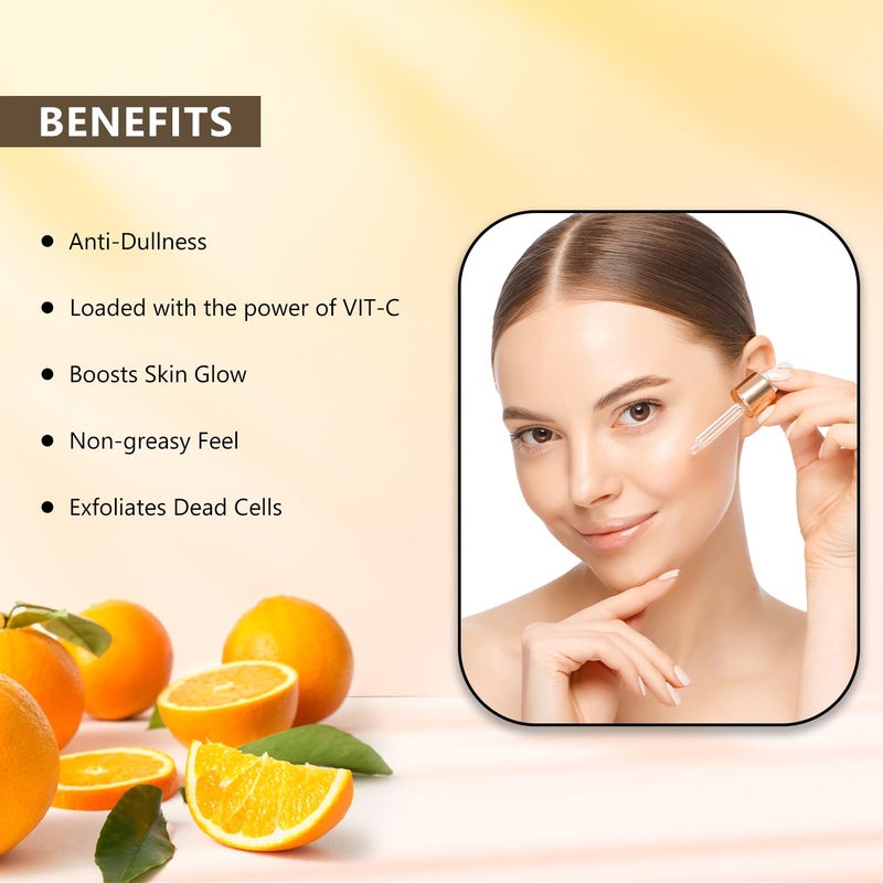 COLORS QUEEN Colors Queen Vitamin C Face Serum 30 ml LightWeight Non Greasy Niacinamide Face Serum Anti Dullness Brightening Face Serum for Glowing Skin Suitable for All Skin Types - Image 3