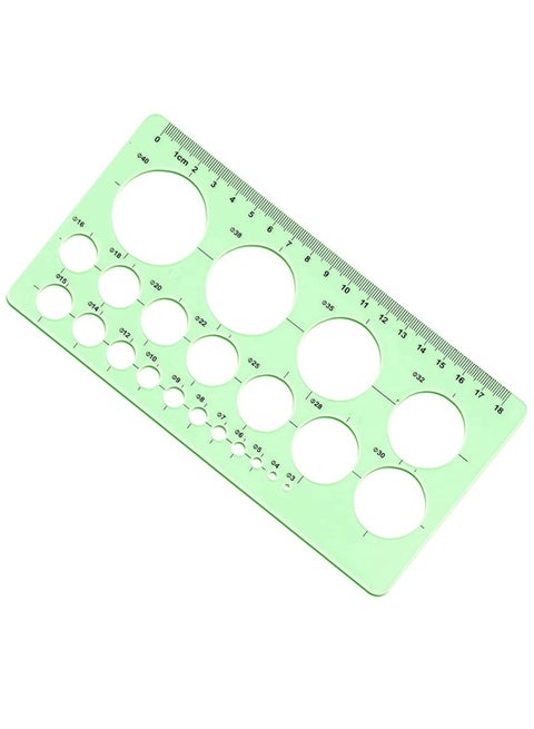 Circle Templates Drafting Tools Measuring Geometry Ruler Plastic Geometric Painting Stencils Scale Shape Stencils Drawing Set for School and Office Building Formwork Drawings