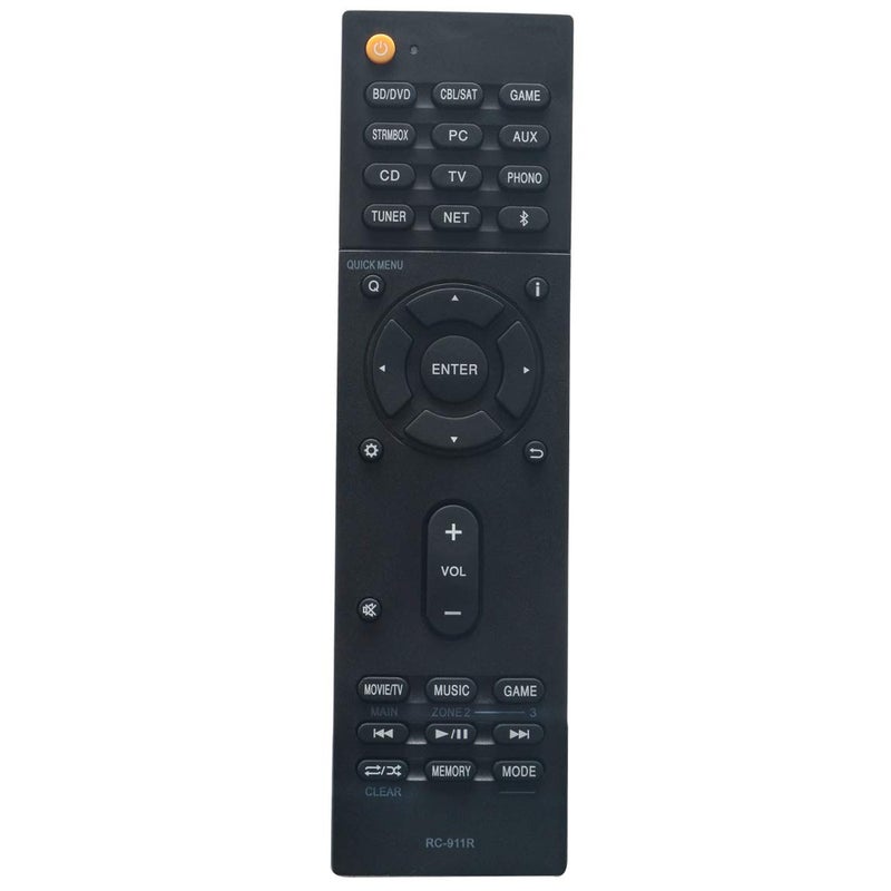 ZdalaMit RC-911R Replace Remote Applicable for Onkyo AV Receiver HT-R695 TX-NR656 TX-RZ610 TX-NR555 TX-RZ710 TX-RZ810 TX-NR757 TX-RZ720 TX-NR676 TX-NR676E TX-NR686 TX-NR585 TX-NR575 TX-NR575E TX-RZ820 - Image 1
