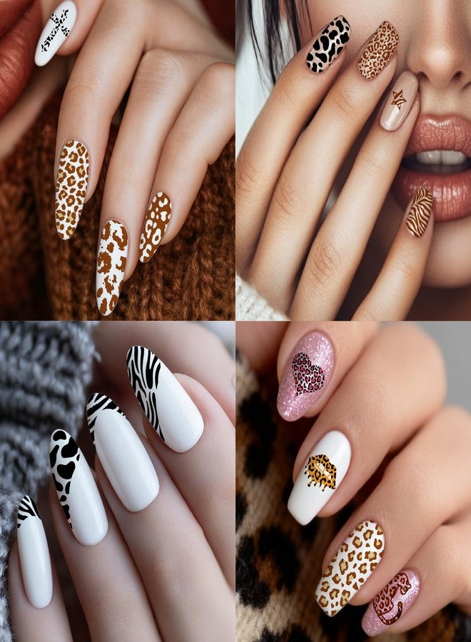 Arbuya Animal Print Nail Stamping Plates Set of 3 - Leopard, Zebra, Snake Skin & French Manicure Designs for Wild & Chic Nail Art Tools for DIY Print Manicure Salon Design Gift Supplies - Image 3