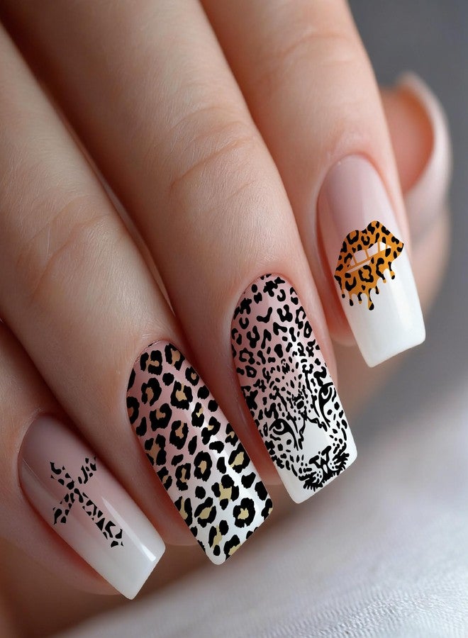 Arbuya Animal Print Nail Stamping Plates Set of 3 - Leopard, Zebra, Snake Skin & French Manicure Designs for Wild & Chic Nail Art Tools for DIY Print Manicure Salon Design Gift Supplies - Image 5