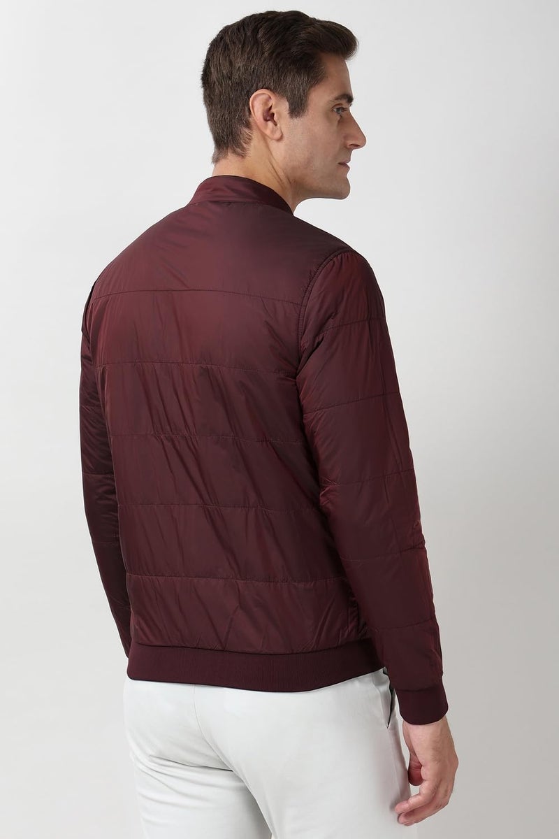 Peter England Men Navy Solid Casual Jacket - Image 3