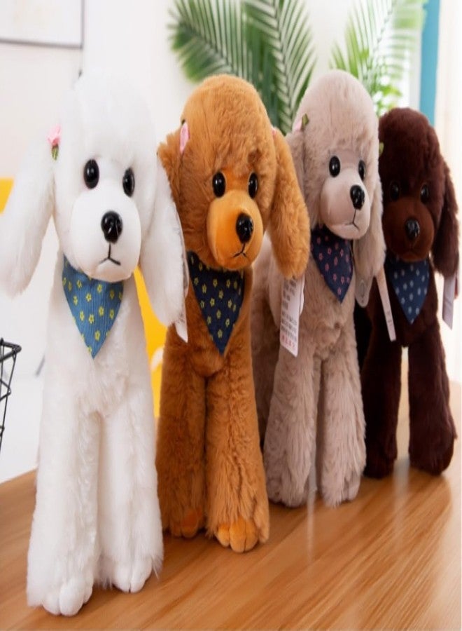 OPHRBU Poodle Plush Toys, Soft and Cute Poodle Plush Toys, Pillows, Cushions, The Best Gift for Your Family and Friends. 1 pc. (Light Grey 12 inches) - Image 3