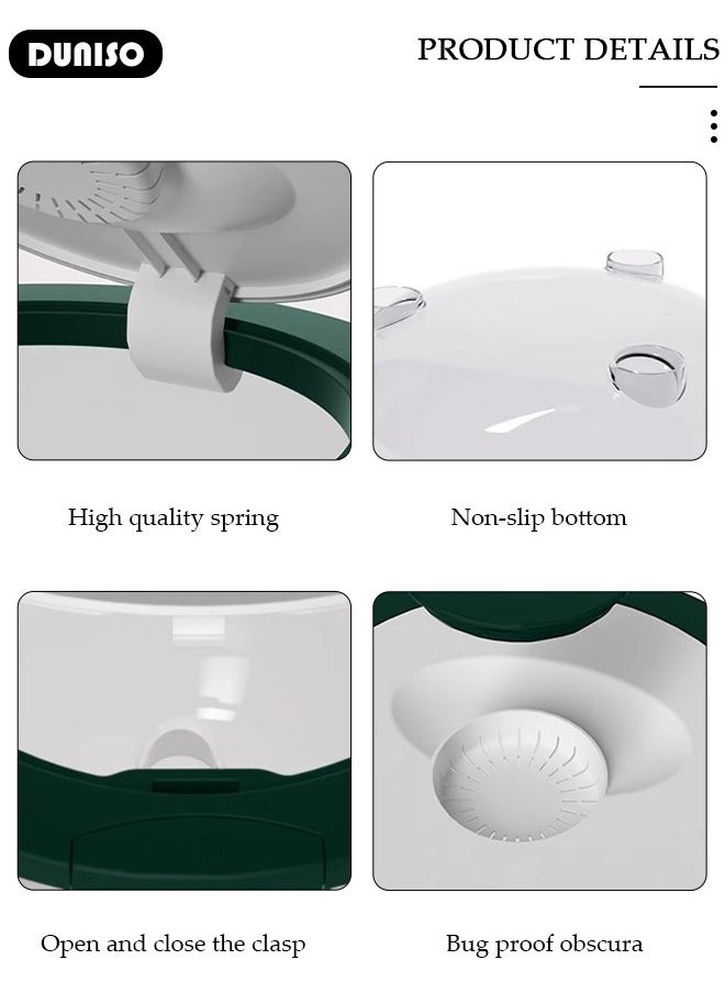Grain Storage Bucket,Rice Storage Container,Household Rice Barrel,Kitchen multifunctional grain container,Transparent Insect-proof Moisture-proof Sealed Rice Bucket with Pop Up Lid  for Kitchen Pantry Organizer