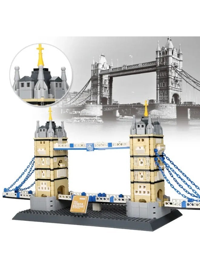 wange Tower Bridge London England Building Blocks Set 4219 (Age 6+, 969 Pieces) - Image 2