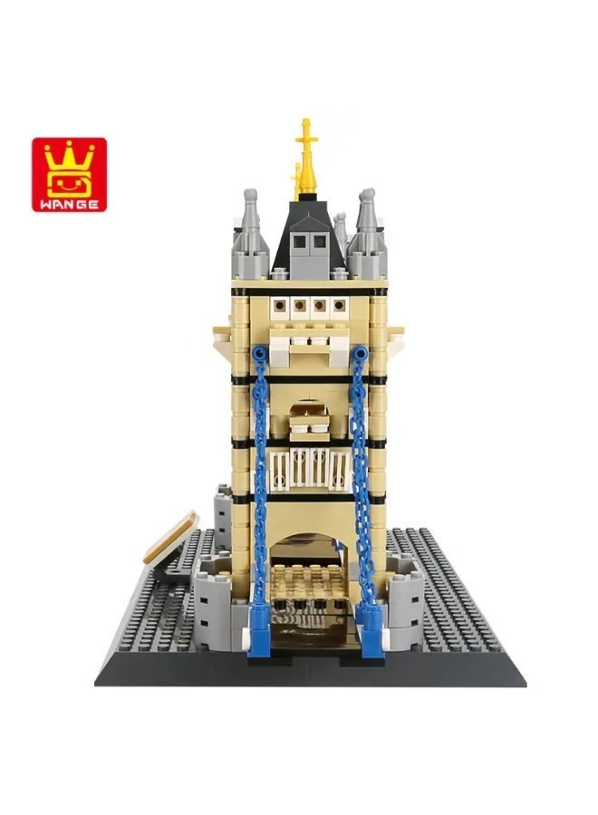 wange Tower Bridge London England Building Blocks Set 4219 (Age 6+, 969 Pieces) - Image 3