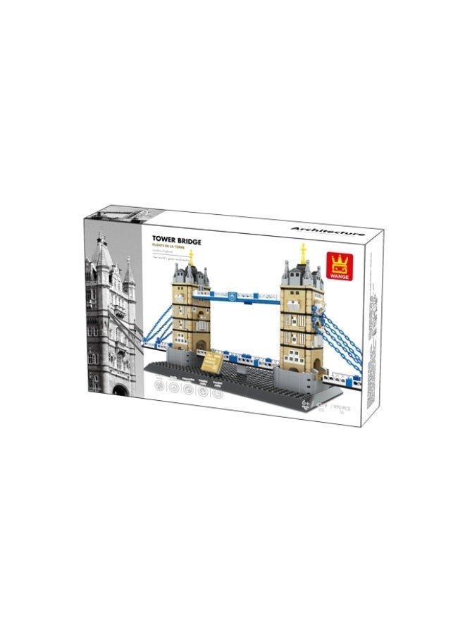 wange Tower Bridge London England Building Blocks Set 4219 (Age 6+, 969 Pieces) - Image 4