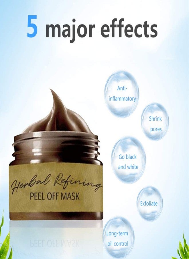 Grospe Peel Off Face Masks, Blackhead Remover Mask, Herbal Mask Cream, Deep Cleaning Facial Mask Pore Shrinking, Acne and Oil Control for Face & Nose（80g） - Image 4