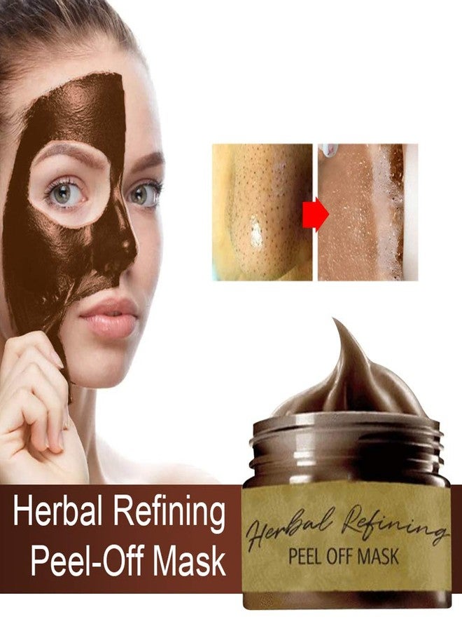 Grospe Peel Off Face Masks, Blackhead Remover Mask, Herbal Mask Cream, Deep Cleaning Facial Mask Pore Shrinking, Acne and Oil Control for Face & Nose（80g） - Image 2