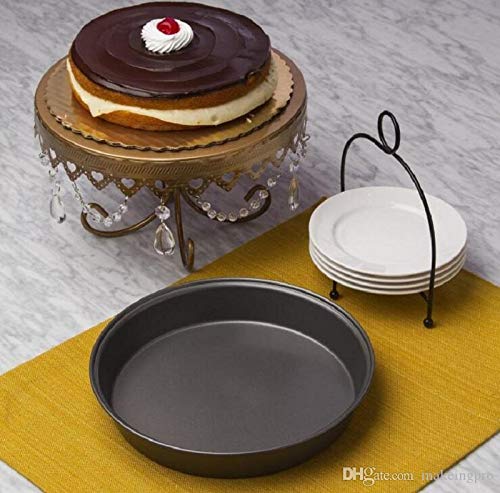 DiBha® Non-Stick Round Cake Pan 9.75" Inch Diameter Black - Image 3