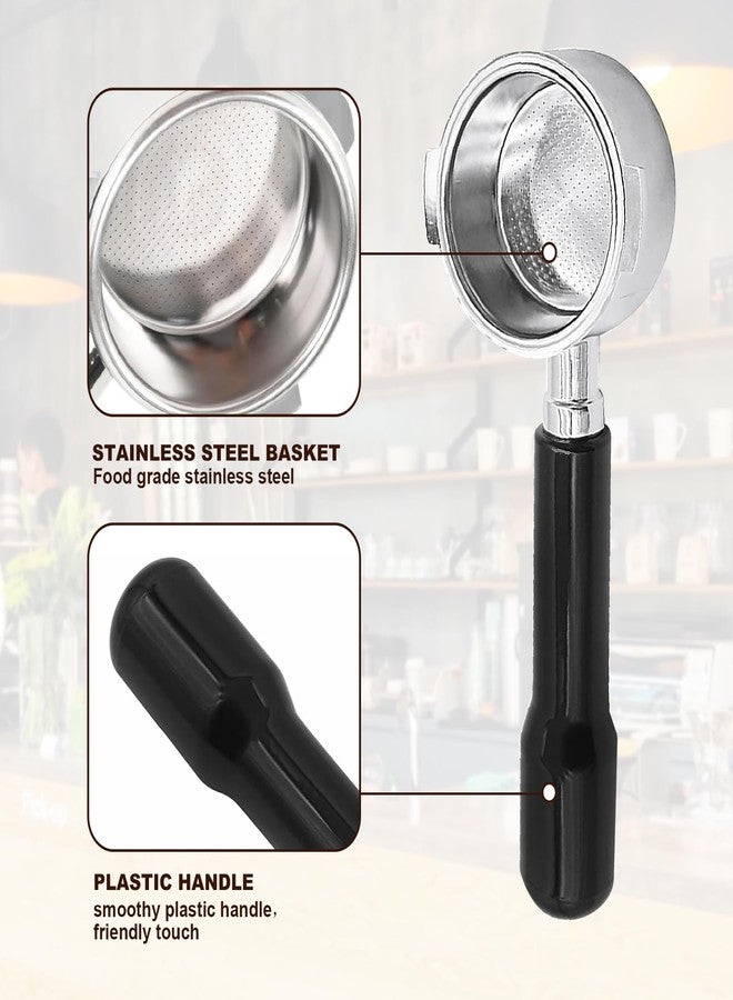 DFD 58mm Bottomless Portafilter Fit For Nuova Simonelli with Filter Basket Espresso Bottomless Portafilter Compatible with Simonelli Espresso Machine 58mm Portafilter with 2 Ears - Image 4